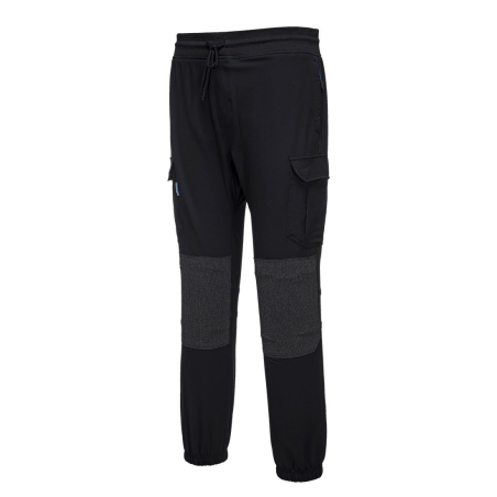Pantalon de travail ajusté stretch multipoches genoux renforcés Noir – Portwest T803