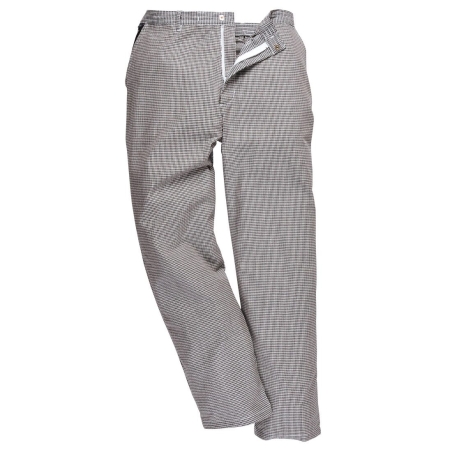 Pantalon de cuisine pied de poule taille élastique Pied de poule – Portwest S068