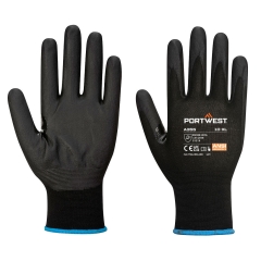 Gant écran tactile en mousse nitrile recyclé Noir – Portwest A355, paquet de 12 paires