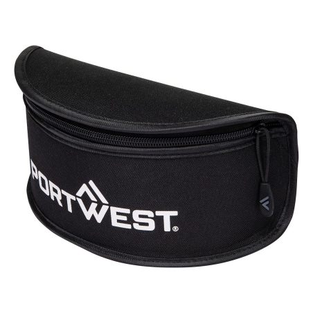 Étui rigide de rangement pour lunettes de protection Noir – Portwest PA16