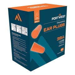 Recharge bouchons d'oreilles en mousse PU 500 paires Orange – Portwest EP21
