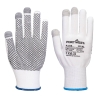 Gant PVC à picots compatible écran tactile - lot de 12 paires Blanc/gris – Portwest A118