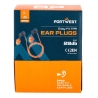Bouchons d'oreille réutilisables Easy Fit en TPR avec cordon Orange – Portwest EP23, boîte de 50 paires
