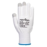 Gant PVC à picots compatible écran tactile - lot de 12 paires Blanc/gris – Portwest A118