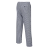Pantalon de cuisine 100% coton léger Barnet Bleu check – Portwest C075