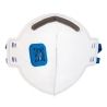 Masque pliable FFP2 avec valve d'expiration Blanc – Portwest P251, boîte de 20 masques