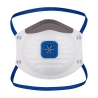 Masque respiratoire FFP2 avec valve d'expiration Blanc – Portwest P201, boîte de 10 masques