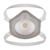 Masque FFP3 réutilisable avec valve à faible résistance respiratoire Blanc – Portwest P306, paquet de 5 masques