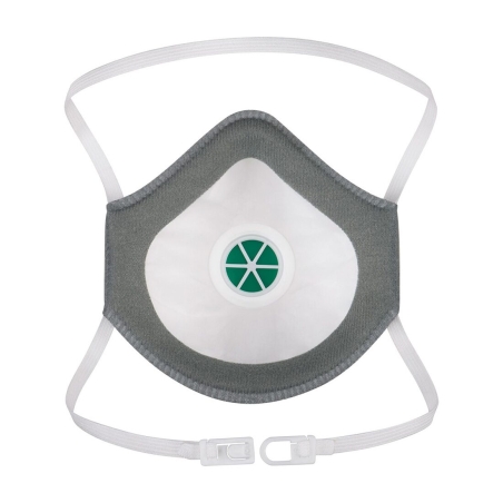 Masque respiratoire FFP3 à valve anti-chaleur Blanc – Portwest P311, boîte de 10 masques