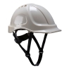 Casque de chantier photoluminescent harnais 6 points Blanc – Portwest PG54