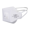 Masque pliable FFP3 avec valve et test Dolomite Blanc – Portwest P393, boîte de 10 masques