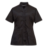 Tunique femme de travail classique soufflet d'aisance Noir – Portwest LW12