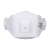 Masque pliable FFP3 avec valve et test Dolomite Blanc – Portwest P393, boîte de 10 masques