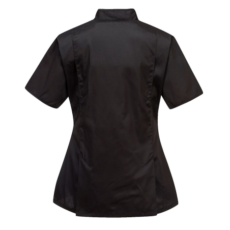 Tunique femme de travail classique soufflet d'aisance Noir – Portwest LW12