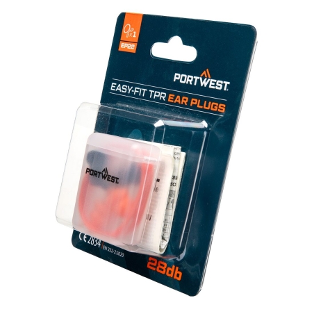 Bouchons d'oreille réutilisables avec cordon Easy Fit Orange – Portwest EP22