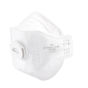 Masque pliable FFP3 avec valve et test Dolomite Blanc – Portwest P391, boîte de 10 masques
