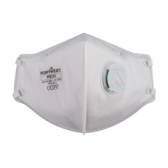 Masque pliable FFP3 à soupape d'expiration Dolomite Blanc – Portwest P310
