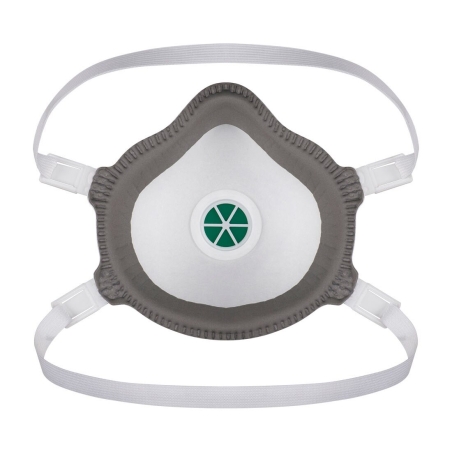 Masque respiratoire FFP3 à valve ergonomique en dolomite Blanc – Portwest P371, boîte de 5 masques