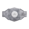 Masque respiratoire FFP3 plat pliable en carbone avec valve Blanc – Portwest P392, boîte de 10 masques