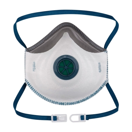 Masque respiratoire FFP2 à valve ergonomique Blanc – Portwest P271, boîte de 10 masques