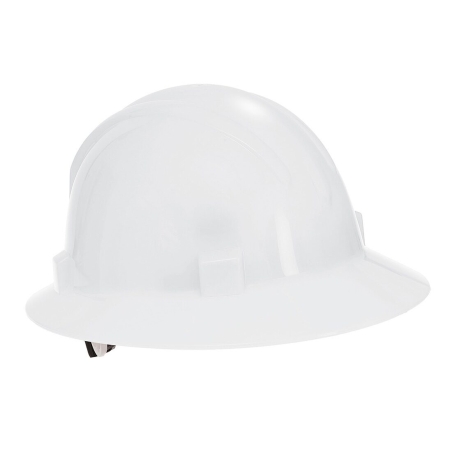 Casque de chantier à visière intégrale large bord Blanc – Portwest PS52