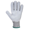 Gant anti-coupure niveau D avec renfort cuir sur la paume Gris – Portwest A630