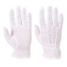 Gant tout usage coton éponge points PVC antidérapants Blanc – Portwest A080