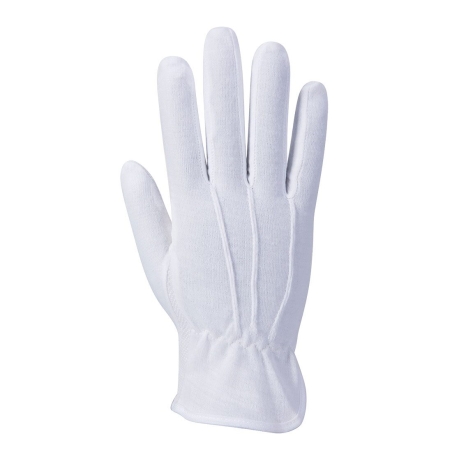 Gant tout usage coton éponge points PVC antidérapants Blanc – Portwest A080