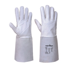 Gant de soudure TIG premium paume chèvre coutures aramide Gris – Portwest A520