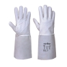 Gant de soudure TIG premium paume chèvre coutures aramide Gris – Portwest A520
