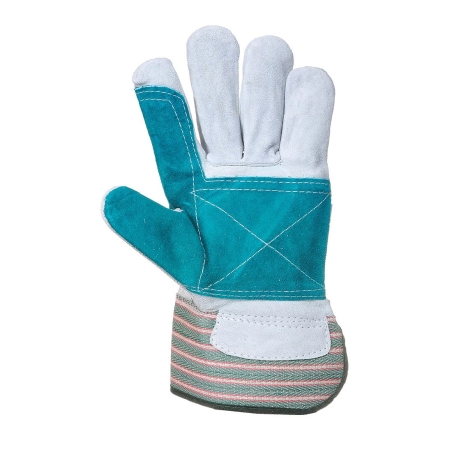 Gant docker double paume renforcée protection palme et doigts Gris – Portwest A230