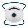 Masque FFP2 à valve avec test Dolomite Blanc – Portwest P203, boîte de 10 masques