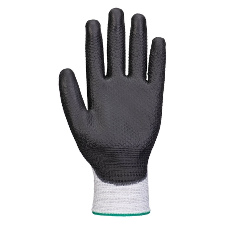 Gant de travail enduit PU tricot diamond grip léger Gris/noir – Portwest A124, lot de 12 paires