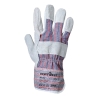 Gant docker cuir croûte bovin renforcé paume Gris – Portwest A210