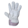 Gant docker cuir croûte bovin renforcé paume Gris – Portwest A210
