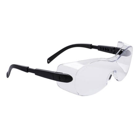 Lunette couvrante panoramique sur lunettes de vue Incolore – Portwest PS30