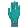 Gant enduit nitrile strié résistant chaleur et huile Gris/vert – Portwest A313, paquet de 12 paires