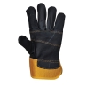 Gant docker cuir avec manchette caoutchoutée Jaune – Portwest A200