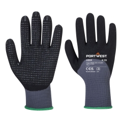 Gant enduit nitrile mousse 3/4 paume picots précision Gris/noir – Portwest A353