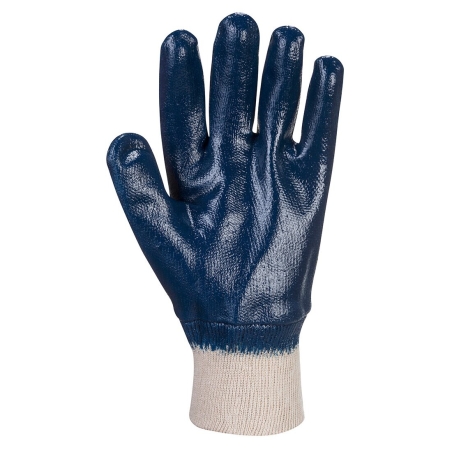 Gant entièrement enduit nitrile poignet tricot Marine – Portwest A300