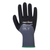 Gant enduit nitrile mousse 3/4 paume picots précision Gris/noir – Portwest A353
