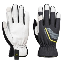 Gant de mécanicien cuir stretch compatible écran tactile Noir – Portwest A775