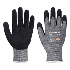Gant anti-coupure niveau E revêtement mousse de nitrile Gris – Portwest A665
