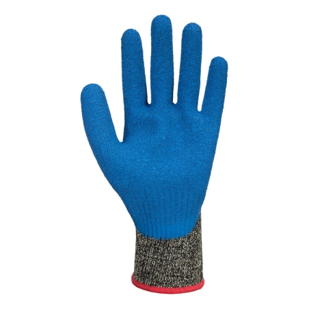 Gant anticoupures aramide revêtement latex résistance chaleur Noir/bleu – Portwest A611