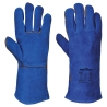 Gant soudeur croûte de cuir protection chaleur et soudage Bleu – Portwest A510
