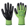 Gant anti-coupure niveau D mousse nitrile GreenCut Vert/noir – Portwest A645
