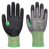 Gant anti-coupure niveau C enduit nitrile tactile Gris/noir – Portwest A636