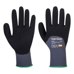 Gant ¾ enduit nitrile mousse dextérité et sensibilité Gris/noir – Portwest A352