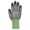 Gant anti-coupure niveau C enduit nitrile tactile Gris/noir – Portwest A636