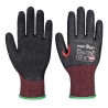 Gant anti-coupures niveau F enduit latex jauge 13 Noir – Portwest A671